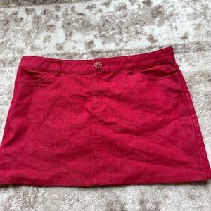 Hurley heart embroidery y2k miniskirt